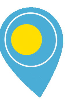 Palau Pin Wobble animated flag GIF
