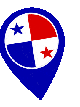 Panama Pin Wobble animated flag GIF