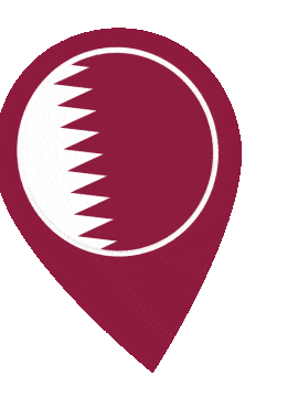 Qatar Pin Wobble animated flag GIF