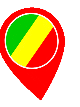 Republic Of The Congo Pin Wobble animated flag GIF