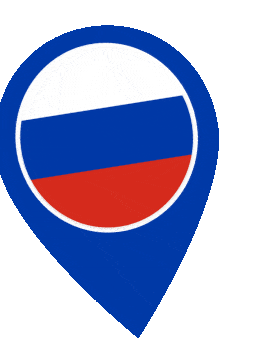 Russia Pin Wobble animated flag GIF