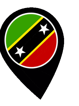 Saint Kitts And Nevis Pin Wobble animated flag GIF