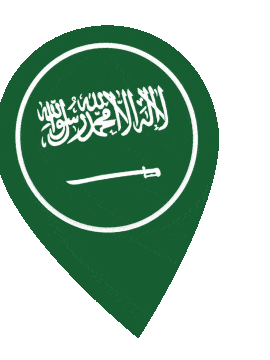 Saudi Arabia Pin Wobble animated flag GIF