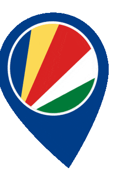 Seychelles Pin Wobble animated flag GIF