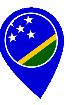 Solomon Islands Pin Wobble animated flag GIF