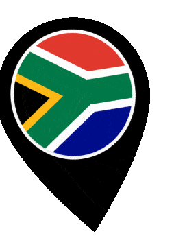 South Africa Pin Wobble animated flag GIF