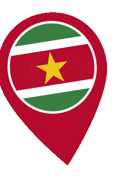 Suriname Pin Wobble animated flag GIF