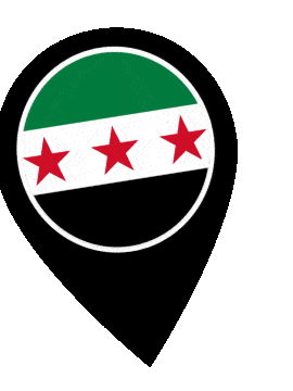 Syria Pin Wobble animated flag GIF