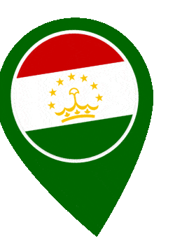 Tajikistan Pin Wobble animated flag GIF