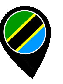 Tanzania Pin Wobble animated flag GIF