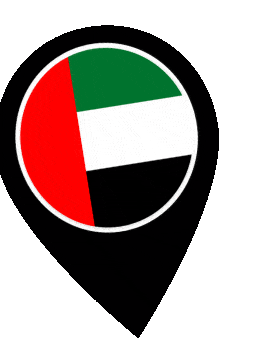 United Arab Emirates Pin Wobble animated flag GIF