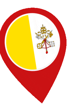 Vatican City Pin Wobble animated flag GIF