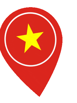 Vietnam Pin Wobble animated flag GIF