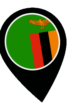 Zambia Pin Wobble animated flag GIF