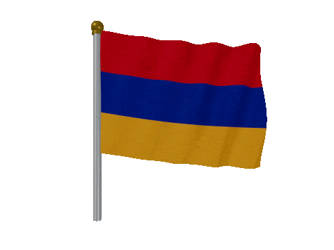 Armenia Pole Fast Wind animated flag GIF