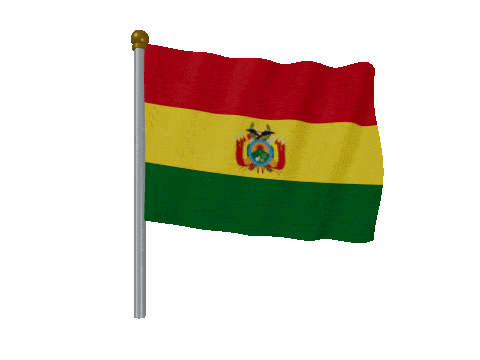 Bolivia Pole Fast Wind animated flag GIF