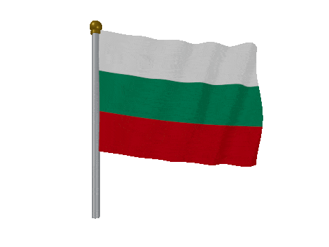 Bulgaria Pole Fast Wind animated flag GIF