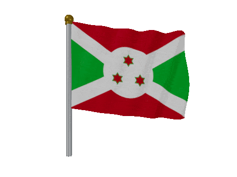 Burundi Pole Fast Wind animated flag GIF
