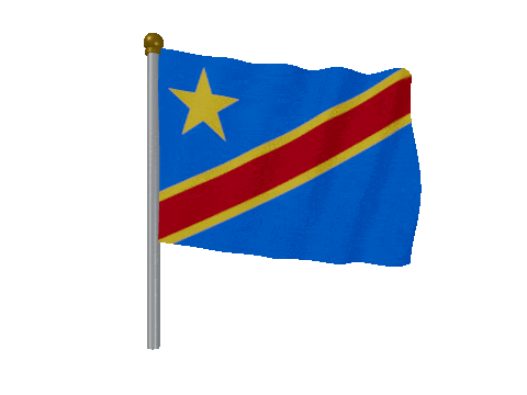 Dr Congo Pole Fast Wind animated flag GIF