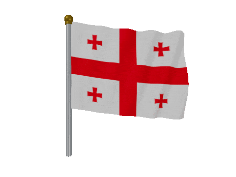 Georgia Pole Fast Wind animated flag GIF