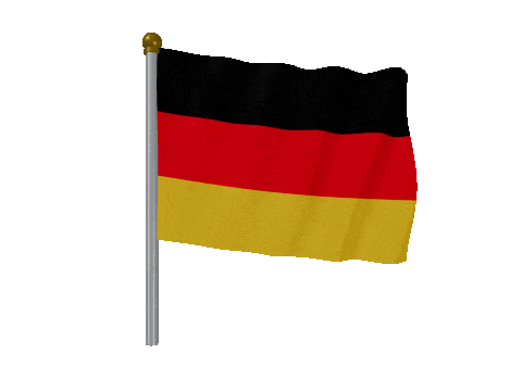 Germany Pole Fast Wind animated flag GIF