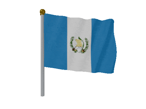 Guatemala Pole Fast Wind animated flag GIF