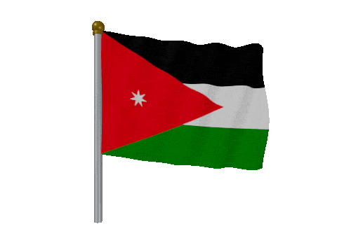 Jordan Pole Fast Wind animated flag GIF