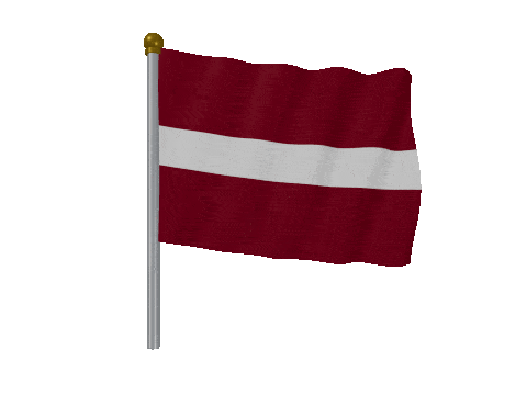 Latvia Pole Fast Wind animated flag GIF