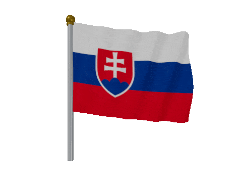 Slovakia Pole Fast Wind animated flag GIF