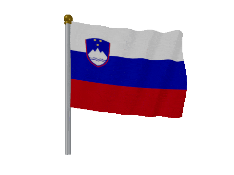 Slovenia Pole Fast Wind animated flag GIF