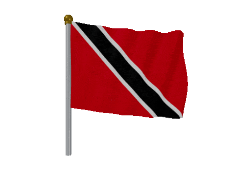 Trinidad And Tobago Pole Fast Wind animated flag GIF
