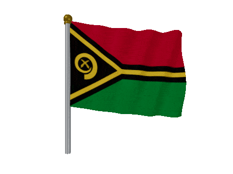 Vanuatu Pole Fast Wind animated flag GIF