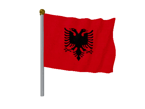 Albania Pole animated flag GIF
