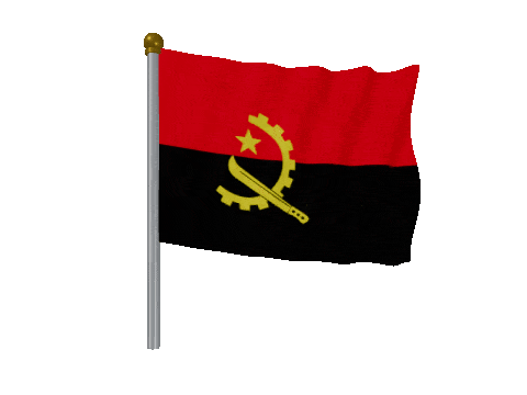 Angola Pole animated flag GIF