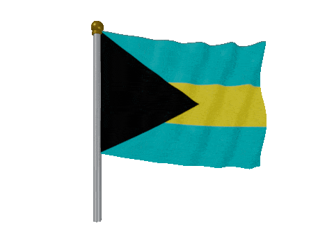 Bahamas Pole animated flag GIF