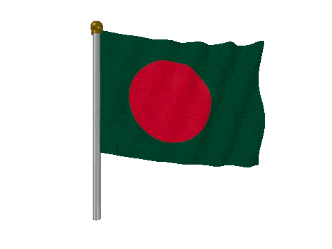 Bangladesh Pole animated flag GIF
