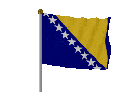 Bosnia And Herzegovina Pole animated flag GIF