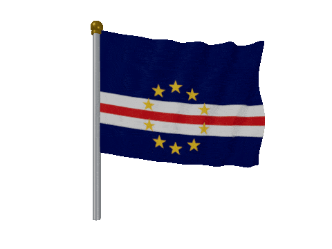 Cape Verde Pole animated flag GIF