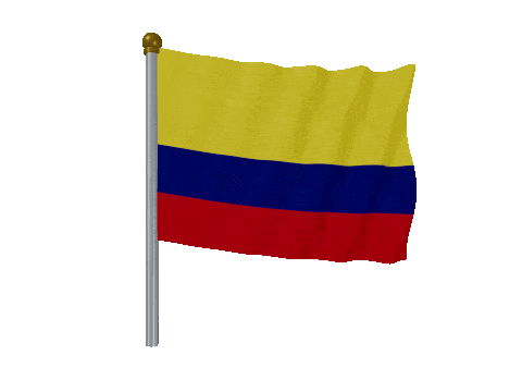 Colombia Pole animated flag GIF