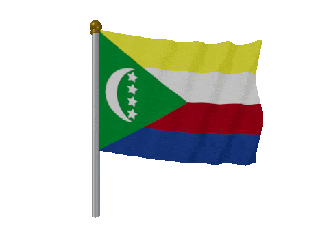 Comoros Pole animated flag GIF