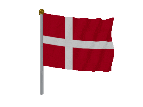 Denmark Pole animated flag GIF