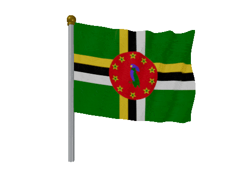 Dominica Pole animated flag GIF