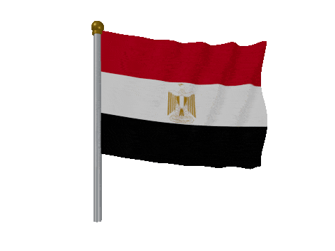 Egypt Pole animated flag GIF
