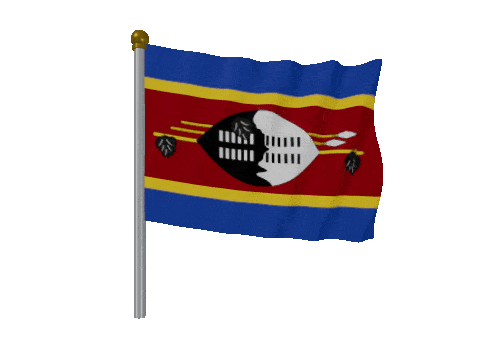 Eswatini Pole animated flag GIF