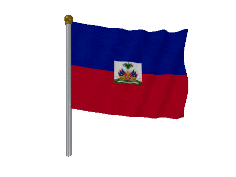 Haiti Pole animated flag GIF