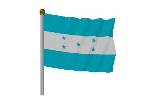 Honduras Pole animated flag GIF