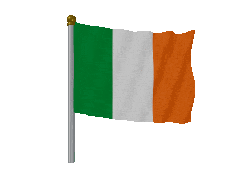 Ireland Pole animated flag GIF