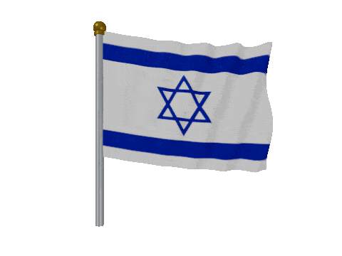 Israel Pole animated flag GIF