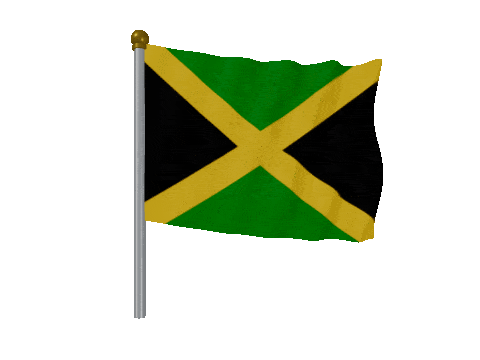 Jamaica Pole animated flag GIF