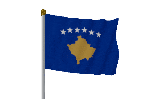 Kosovo Pole animated flag GIF